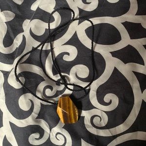 Tigers eye gemstone necklace